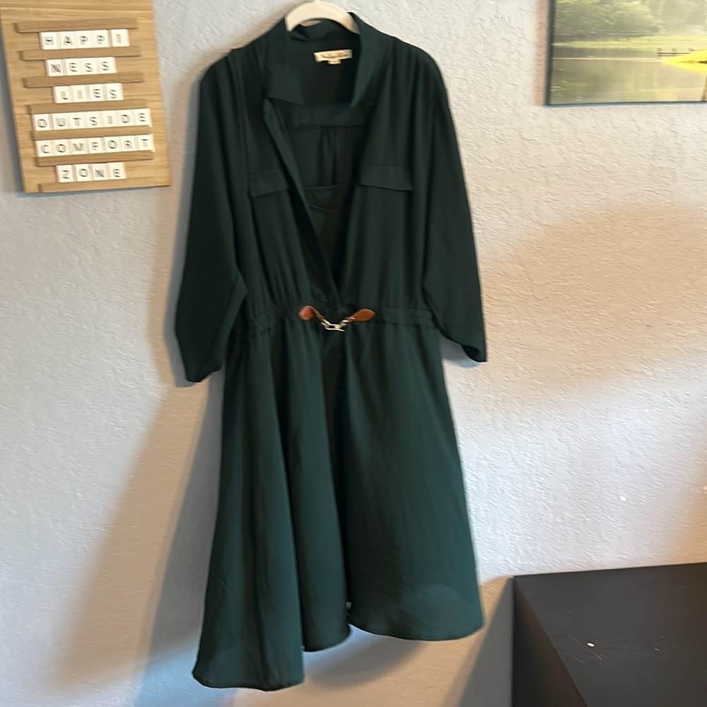 Large Indigo Rose dress